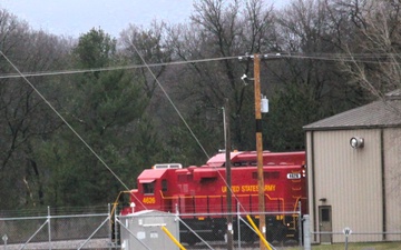 Army locomotive at Fort McCoy