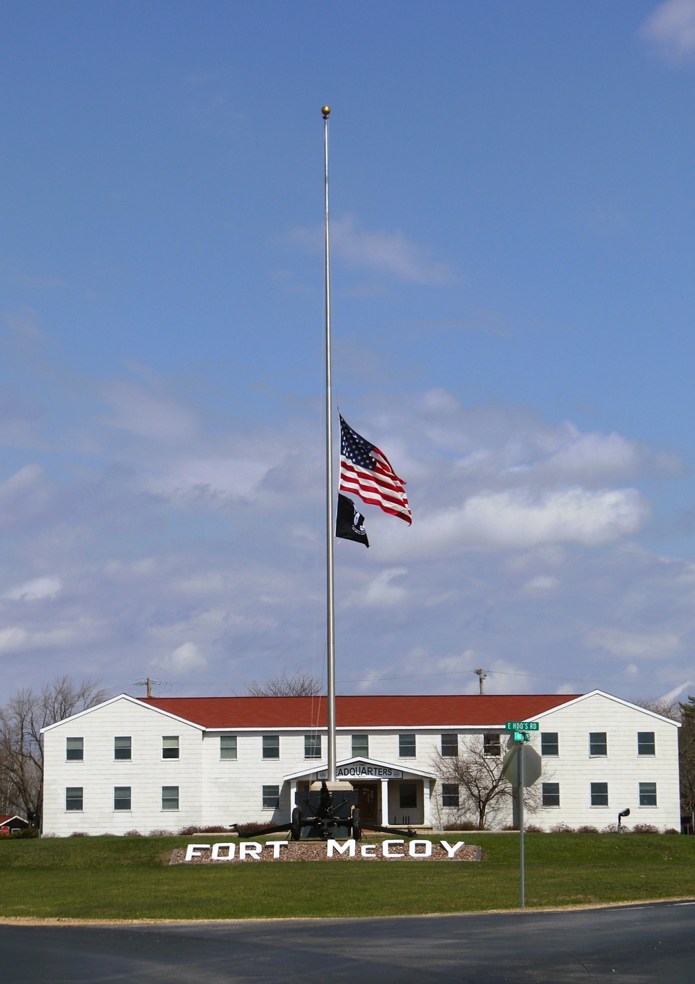 American Flag and Fort McCoy