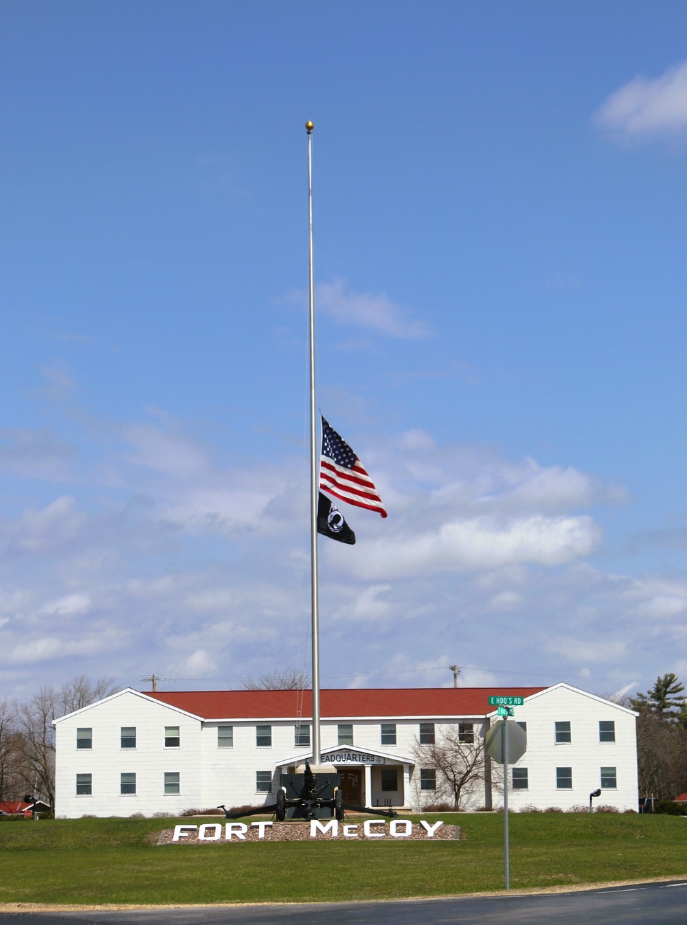 American Flag and Fort McCoy