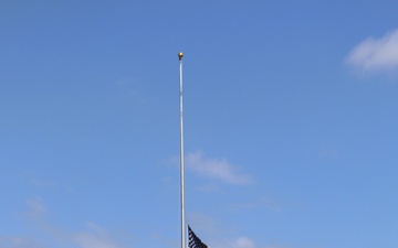 American Flag and Fort McCoy
