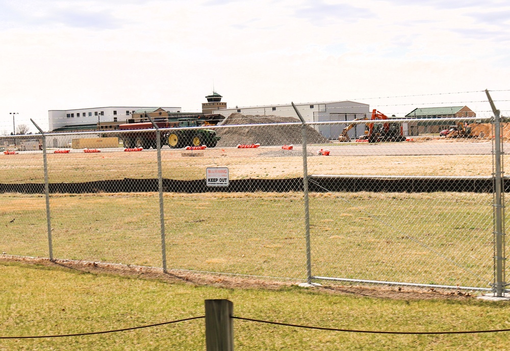 Ongoing work at Sparta-Fort McCoy Airport at Fort McCoy