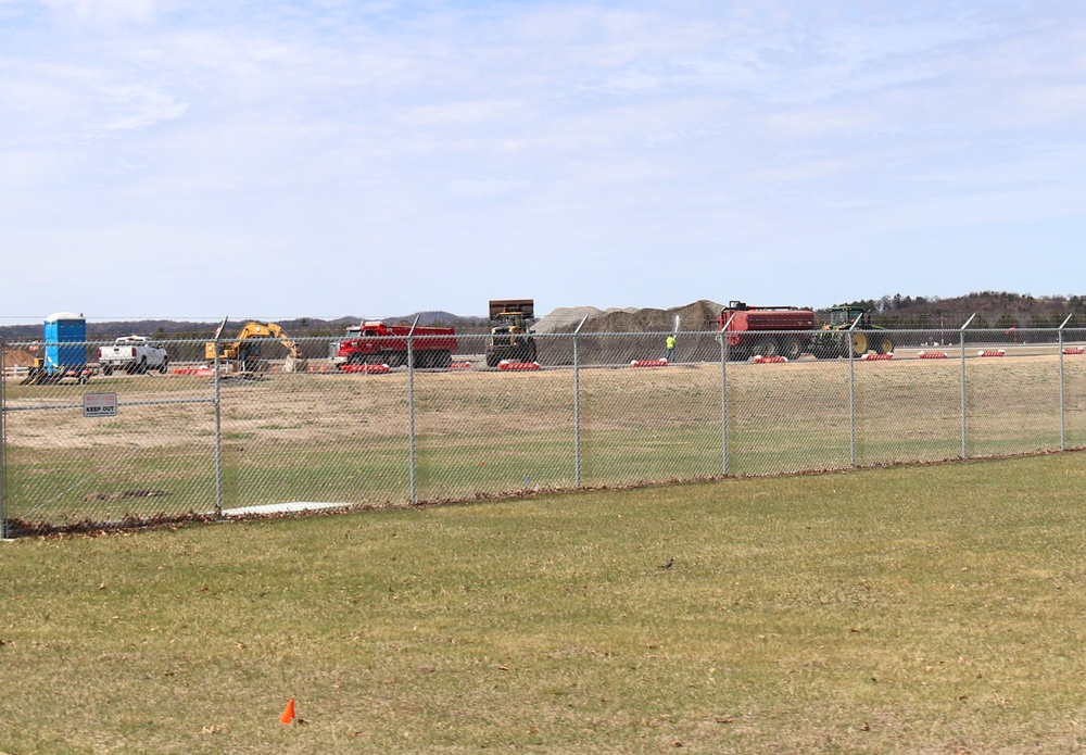 Ongoing work at Sparta-Fort McCoy Airport at Fort McCoy