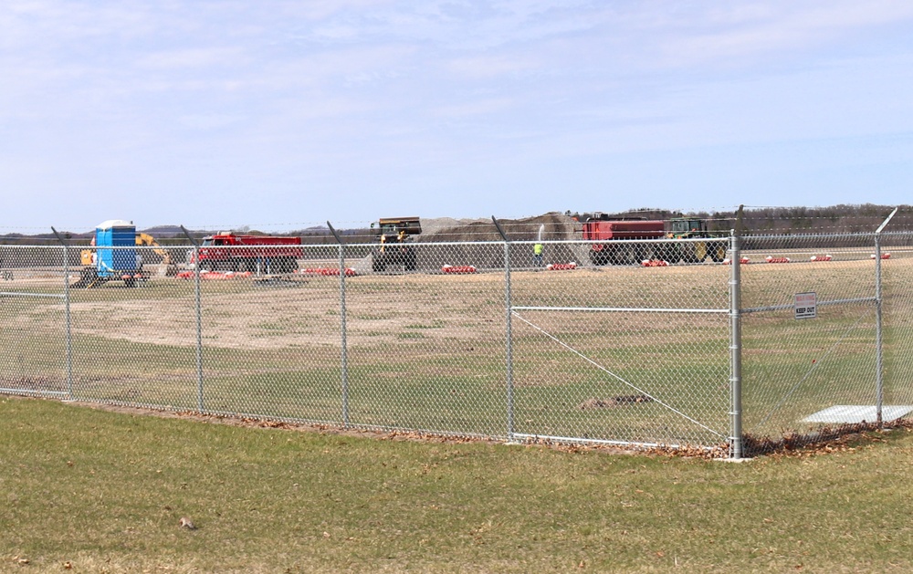 Ongoing work at Sparta-Fort McCoy Airport at Fort McCoy