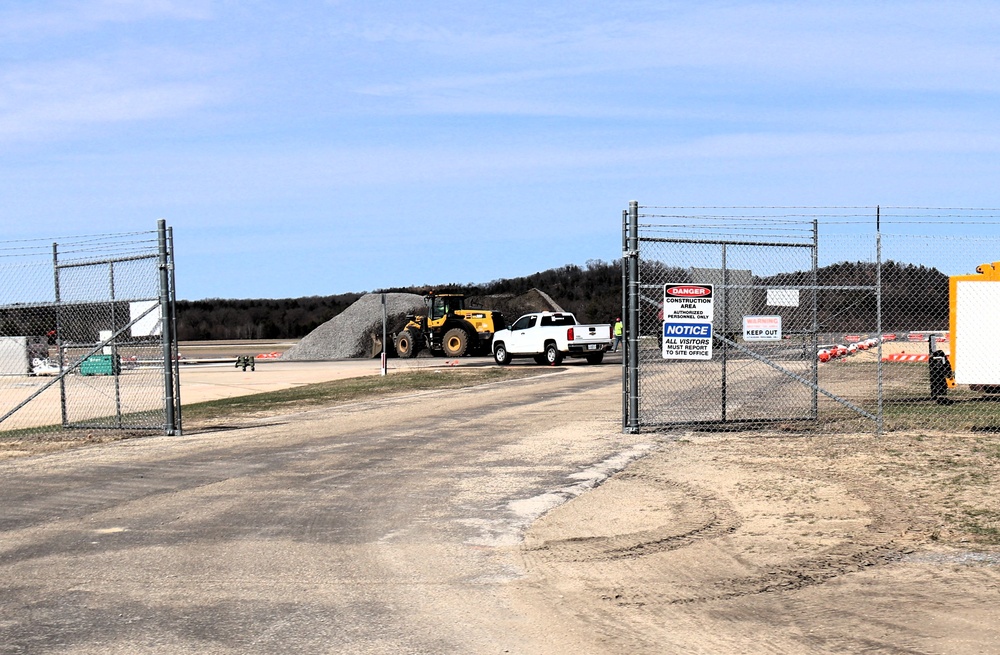 Ongoing work at Sparta-Fort McCoy Airport at Fort McCoy