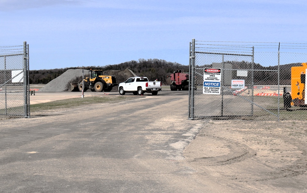 Ongoing work at Sparta-Fort McCoy Airport at Fort McCoy