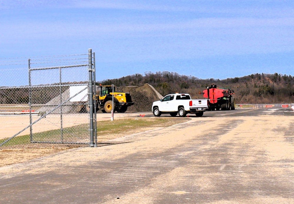 Ongoing work at Sparta-Fort McCoy Airport at Fort McCoy