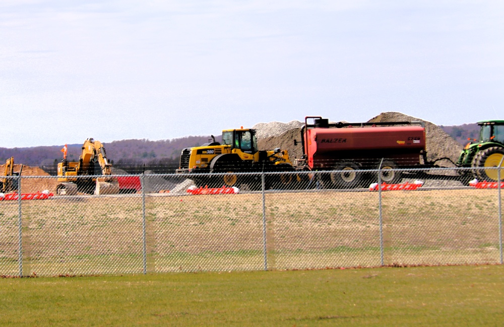 Ongoing work at Sparta-Fort McCoy Airport at Fort McCoy