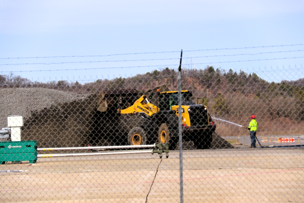 Ongoing work at Sparta-Fort McCoy Airport at Fort McCoy