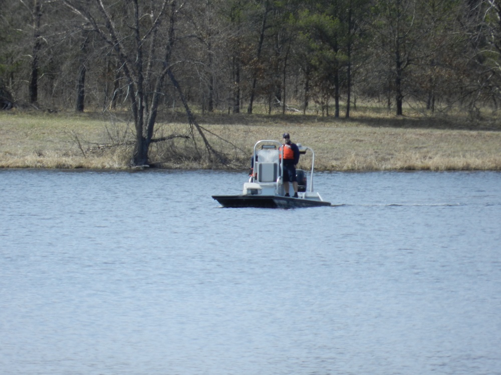 Fort McCoy firefighters test boating equipment