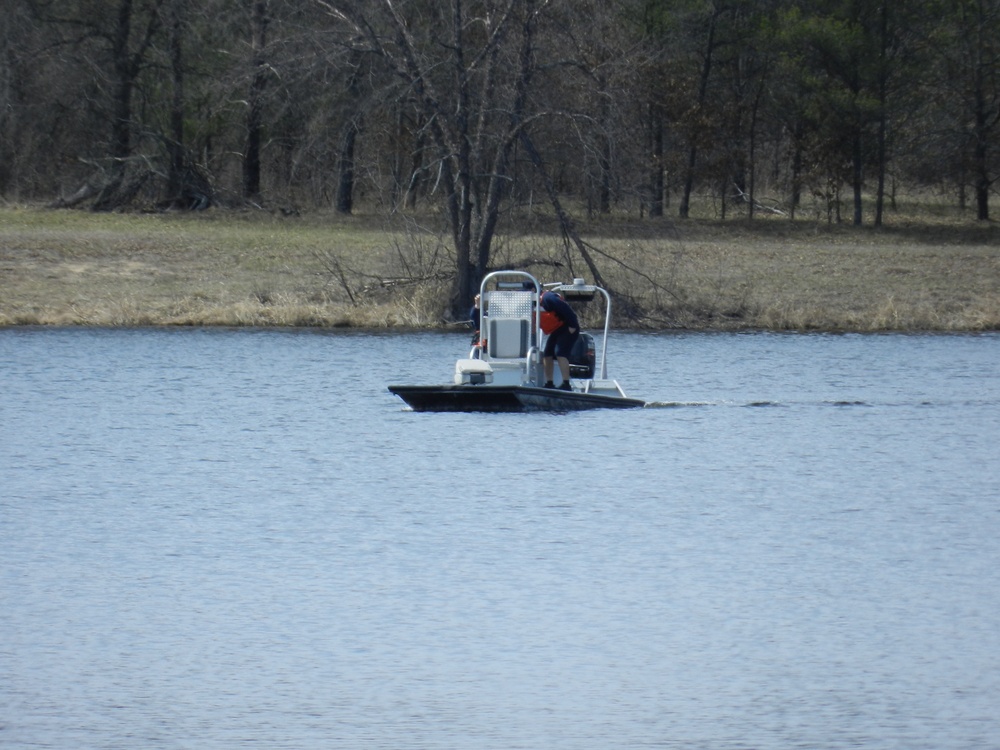 Fort McCoy firefighters test boating equipment