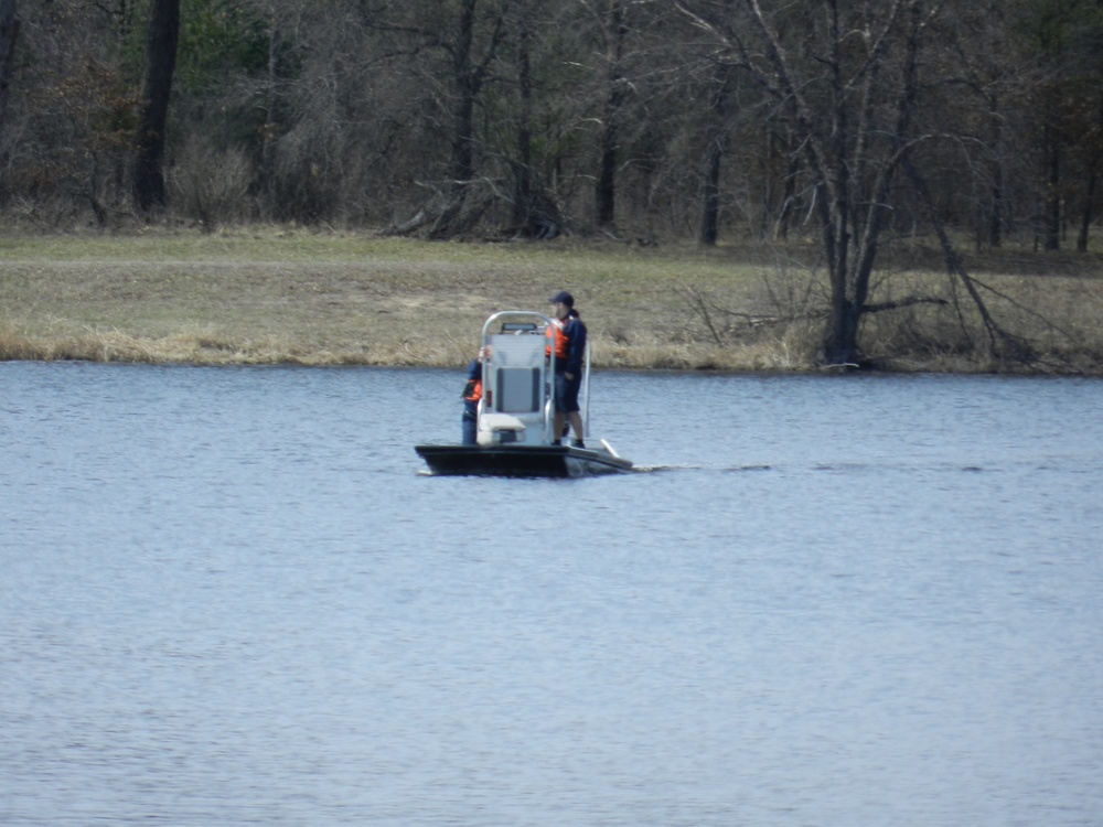 Fort McCoy firefighters test boating equipment