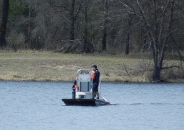 Fort McCoy firefighters test boating equipment