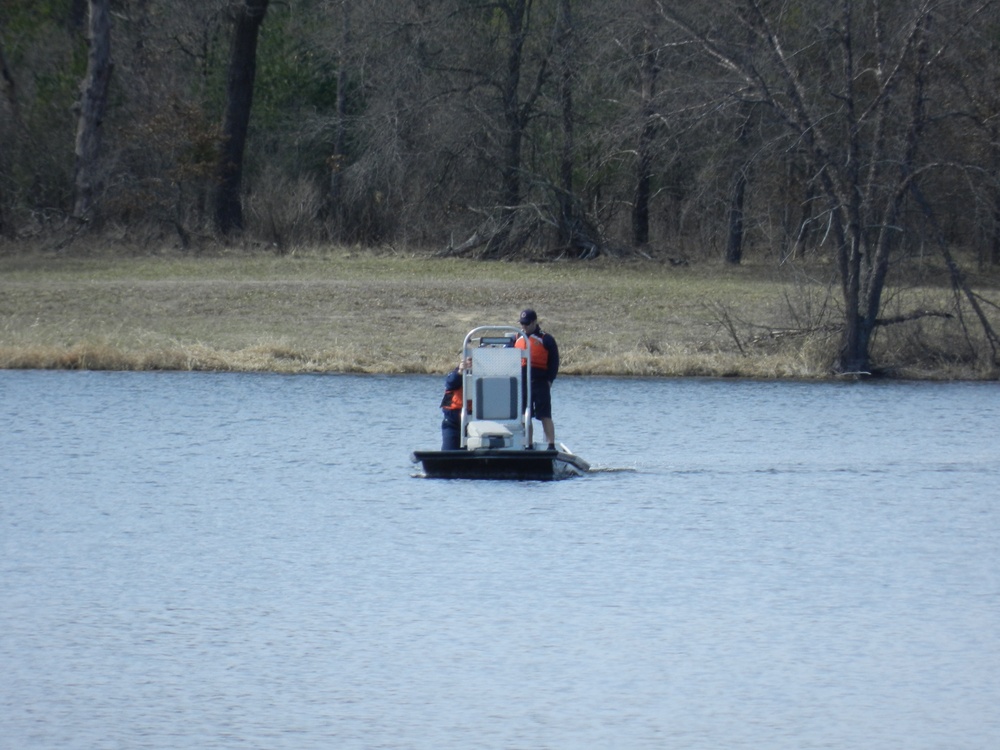 Fort McCoy firefighters test boating equipment