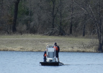 Fort McCoy firefighters test boating equipment