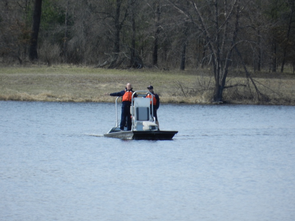 Fort McCoy firefighters test boating equipment