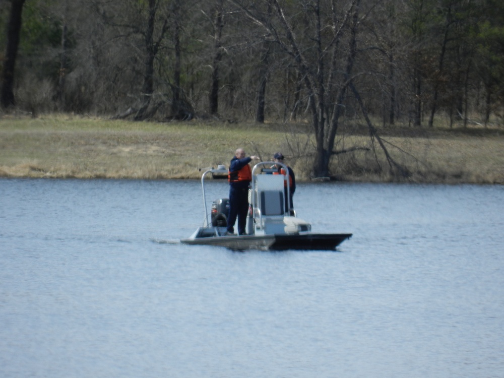 Fort McCoy firefighters test boating equipment