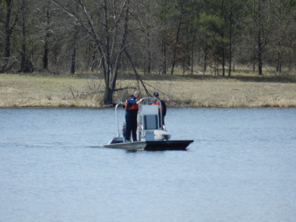 Fort McCoy firefighters test boating equipment