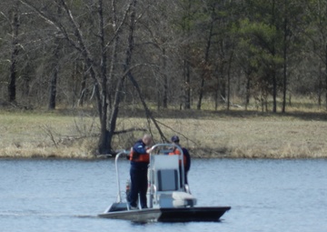 Fort McCoy firefighters test boating equipment