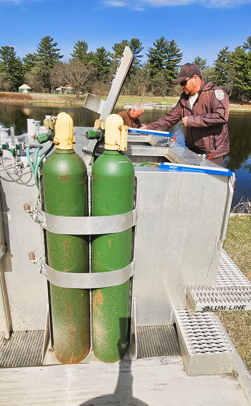 U.S. Fish and Wildlife Service completes 2025 stocking of more than 15,000 rainbow trout in Fort McCoy’s waterways