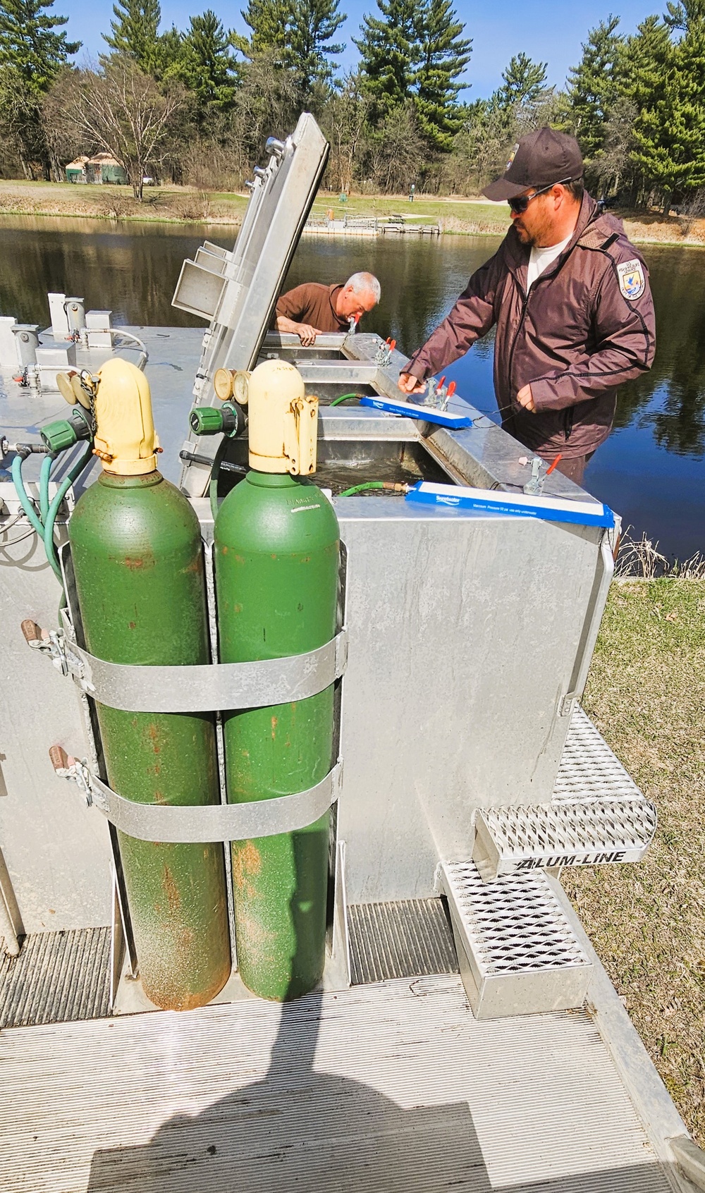 U.S. Fish and Wildlife Service completes 2025 stocking of more than 15,000 rainbow trout in Fort McCoy’s waterways