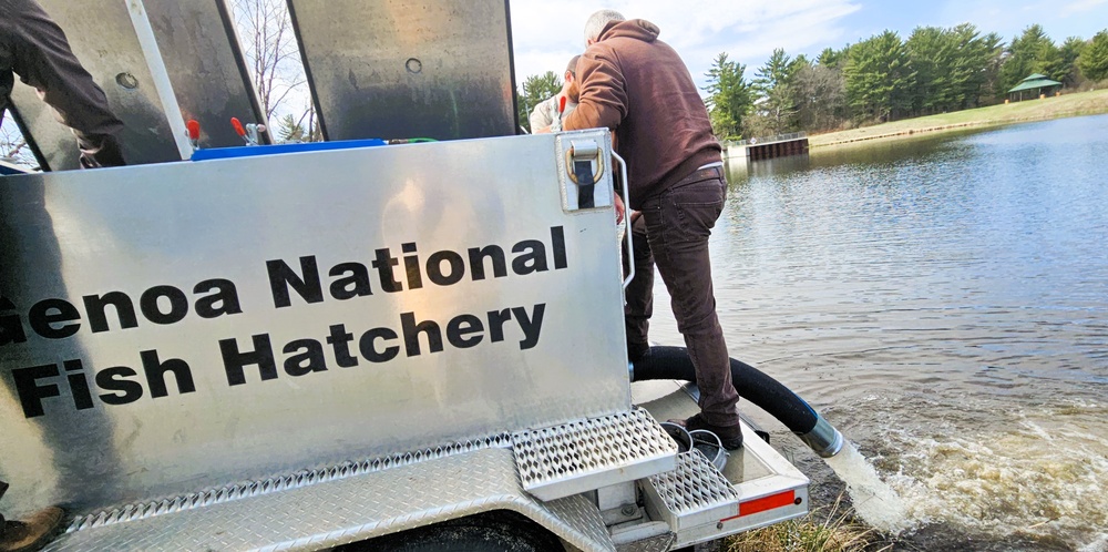 U.S. Fish and Wildlife Service completes 2025 stocking of more than 15,000 rainbow trout in Fort McCoy’s waterways
