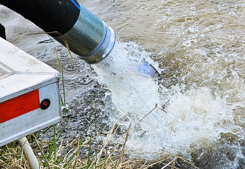 U.S. Fish and Wildlife Service completes 2025 stocking of more than 15,000 rainbow trout in Fort McCoy’s waterways
