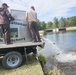 U.S. Fish and Wildlife Service completes 2025 stocking of more than 15,000 rainbow trout in Fort McCoy’s waterways