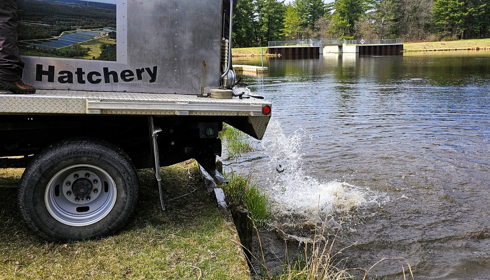 U.S. Fish and Wildlife Service completes 2025 stocking of more than 15,000 rainbow trout in Fort McCoy’s waterways