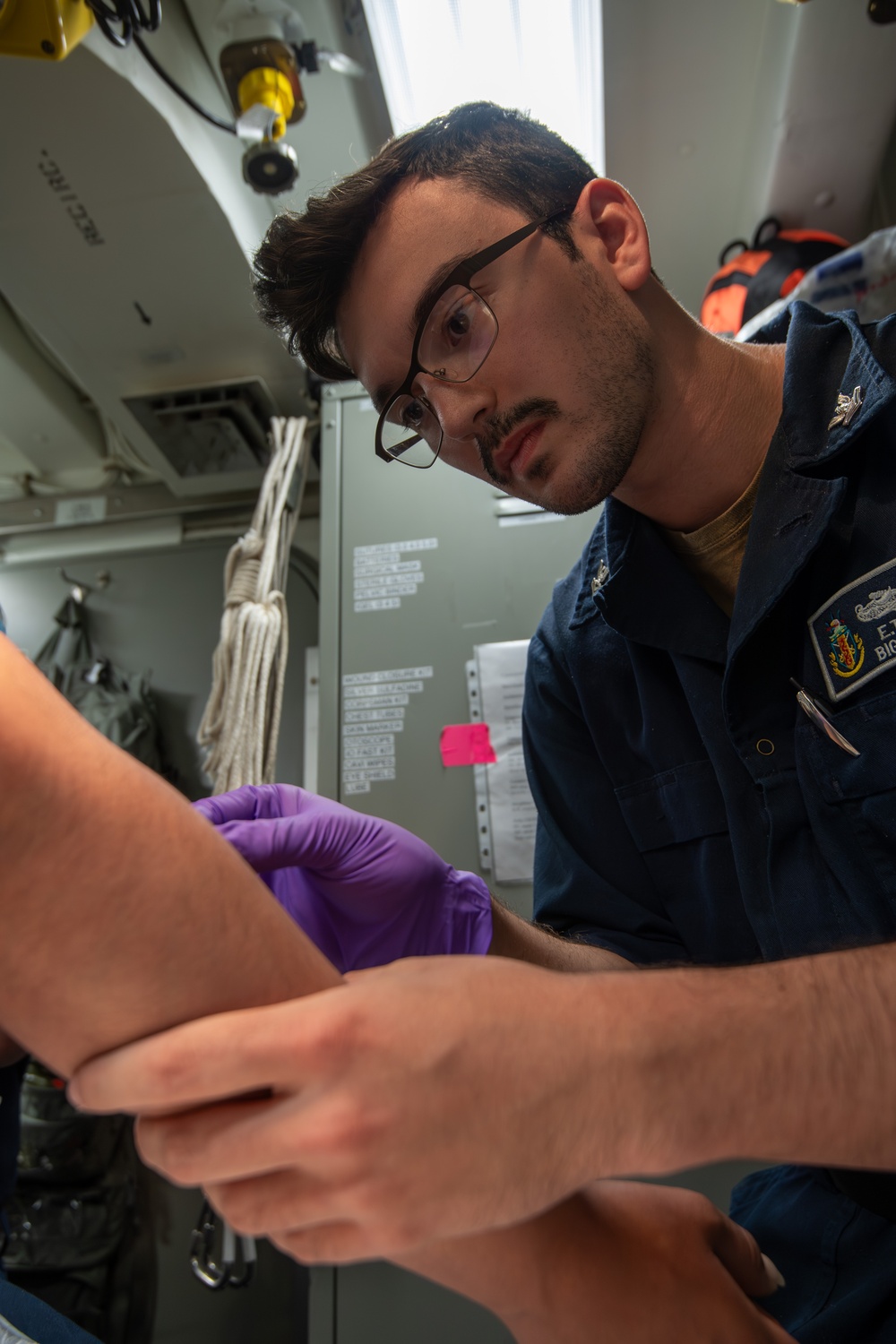USS Gridley Medical Training