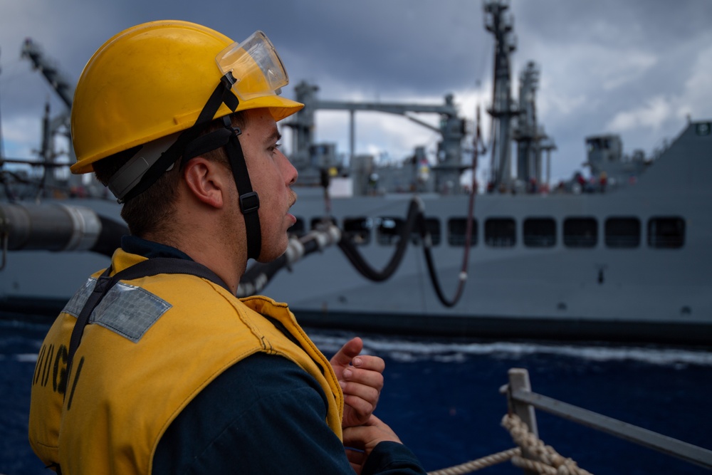 USS Gridley Underway Replenishment