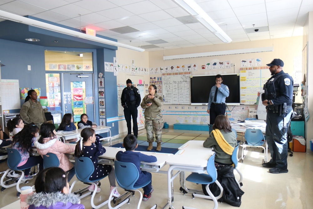 DC Guard Counterdrug DDRO Team Inspires Powell Elementary Students to Make Healthy Choices at Career Day