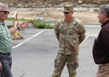 Senior Army officials for Civil Works conduct site visits in western North Carolina