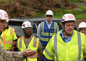 Senior Army officials for Civil Works conduct site visits in western North Carolina