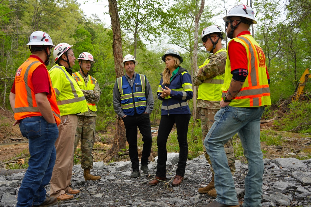 Senior Army officials for Civil Works conduct site visits in western North Carolina