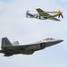 Timeless Tribute: F-22 and Heritage Flight Teams Soar Together