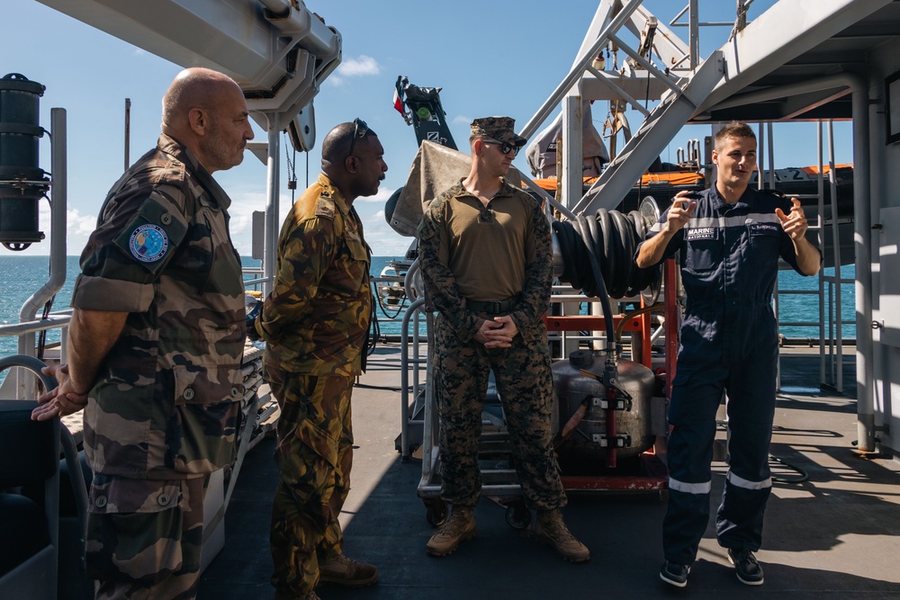 MRF-D 25.3: Service members tour oceanic patrol ship