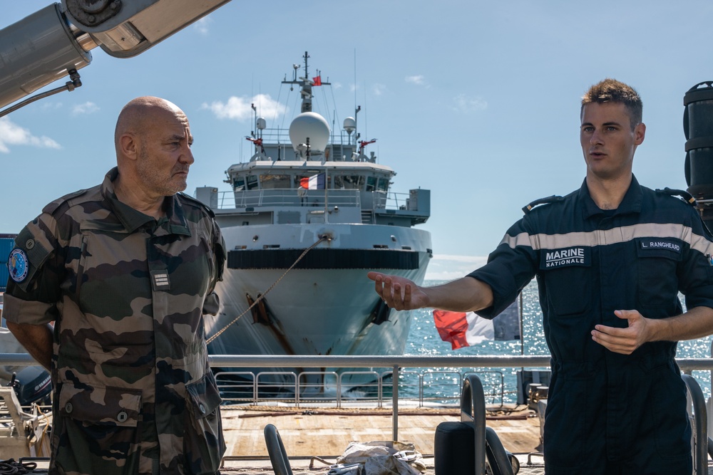 MRF-D 25.3: Service members tour oceanic patrol ship
