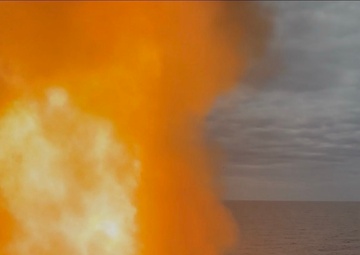 USS Shoup (DDG 86) conducts live-fire training