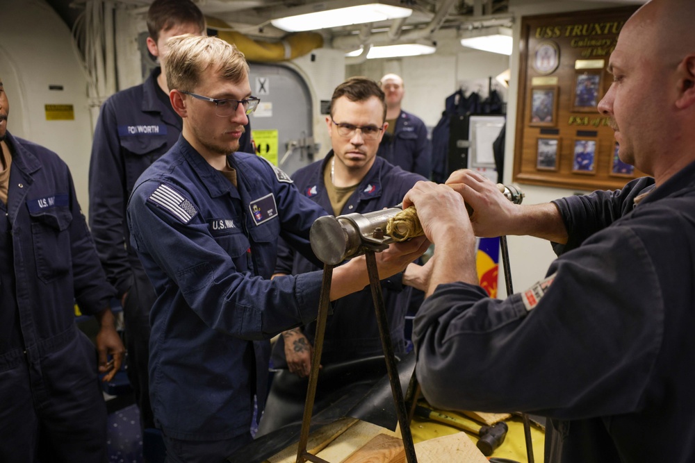 USS Truxtun conducts DC training