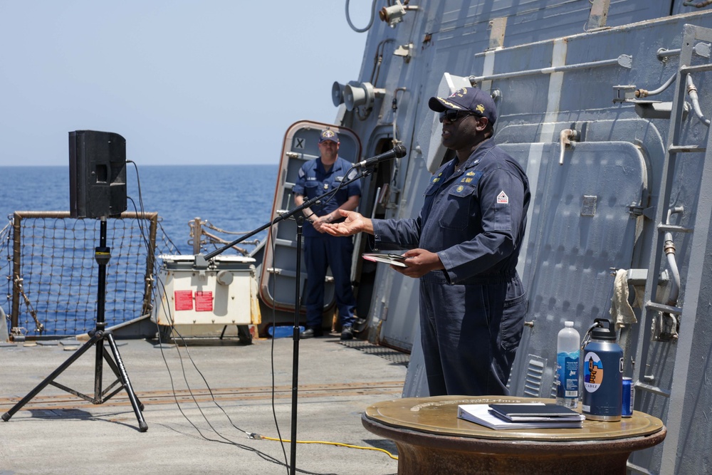 Truxtun conducts All Hands Call
