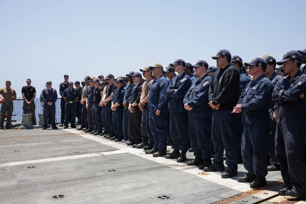 Truxtun conducts All Hands Call
