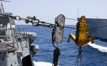 USS Truxtun Conduct Replenishment-at-sea
