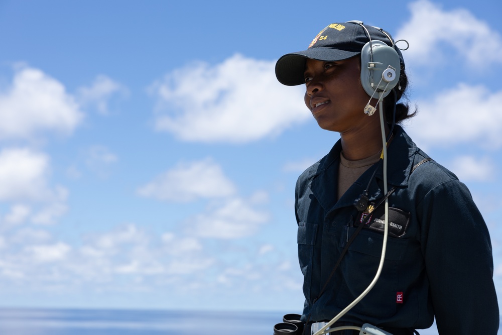Curtis Wilbur Sailor Stands Lookout