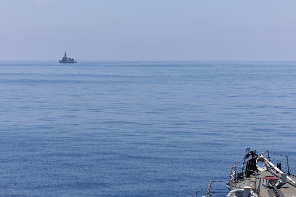 USS Curtis Wilbur (DDG 54) Conducts Bilateral Operations With JS Ariake (DD-109)
