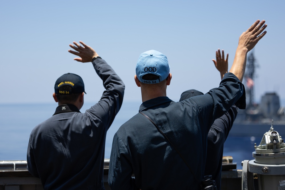 USS Curtis Wilbur (DDG 54) Conducts Bilateral Operations With JS Ariake (DD-109)