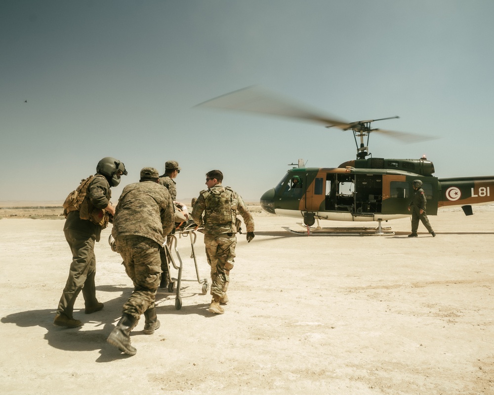 US, Tunisia conduct medical evacuation rehearsal at African Lion 2025