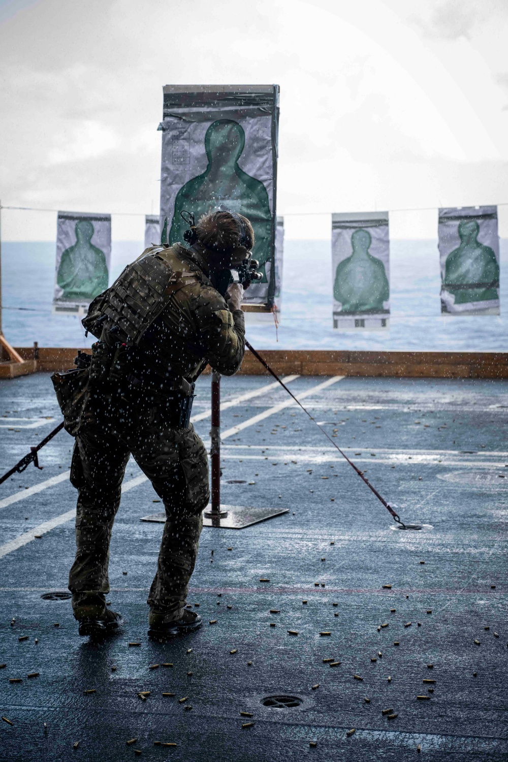 Nimitz Sailor Participates In Small Arms Gun Shoot