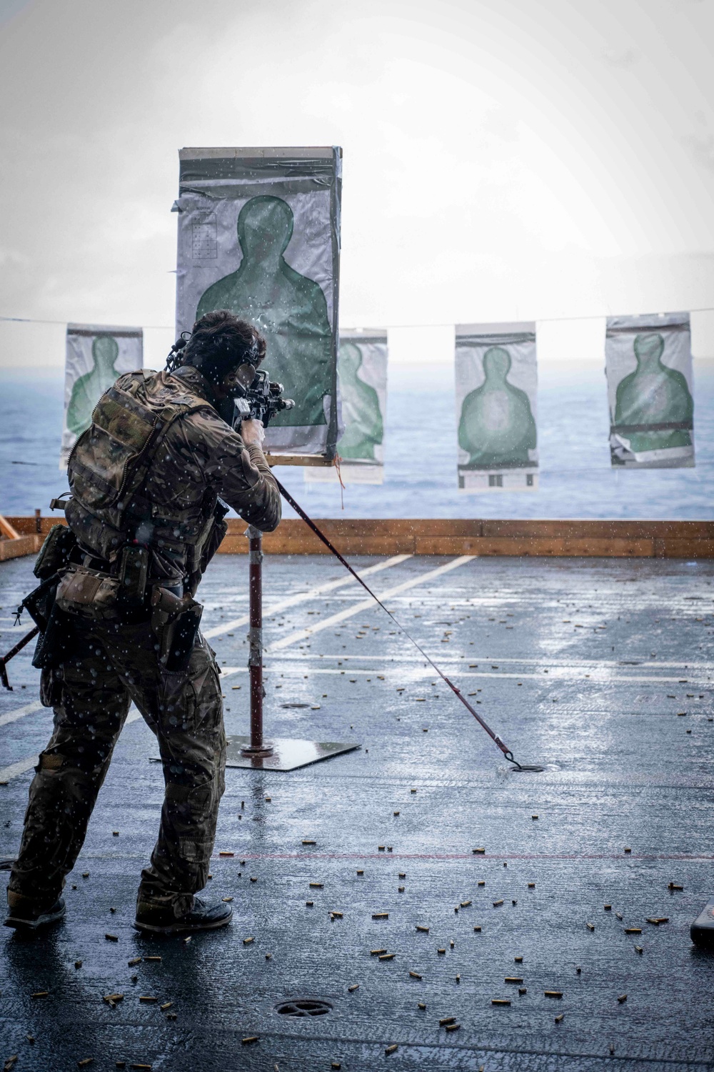Nimitz Sailor Participates In Small Arms Gun Shoot