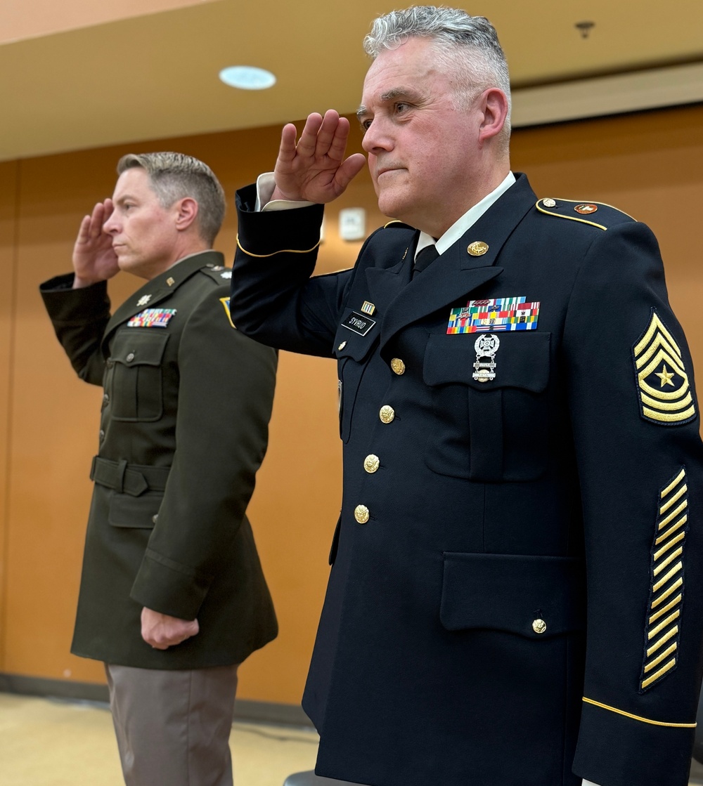 Sergeant Major Syvrud Retires