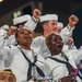 USS New York Attends Miami Marlins Game